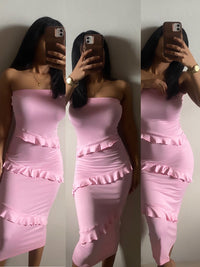 Anything I Want’ Ruffle Tube Dress