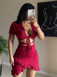 Your obsession’ ruffle dress