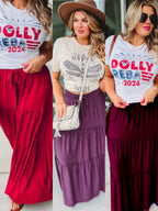 Nobody like me’ maxi skirt