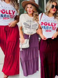 Nobody like me’ maxi skirt