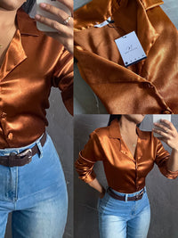 You’ll Remember Me’ Satin Shirt