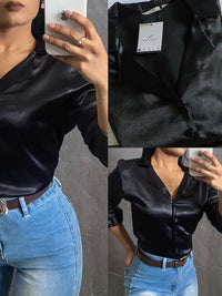 You’ll Remember Me’ Satin Shirt