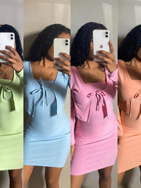 Golden Hour Mini Dress Set.