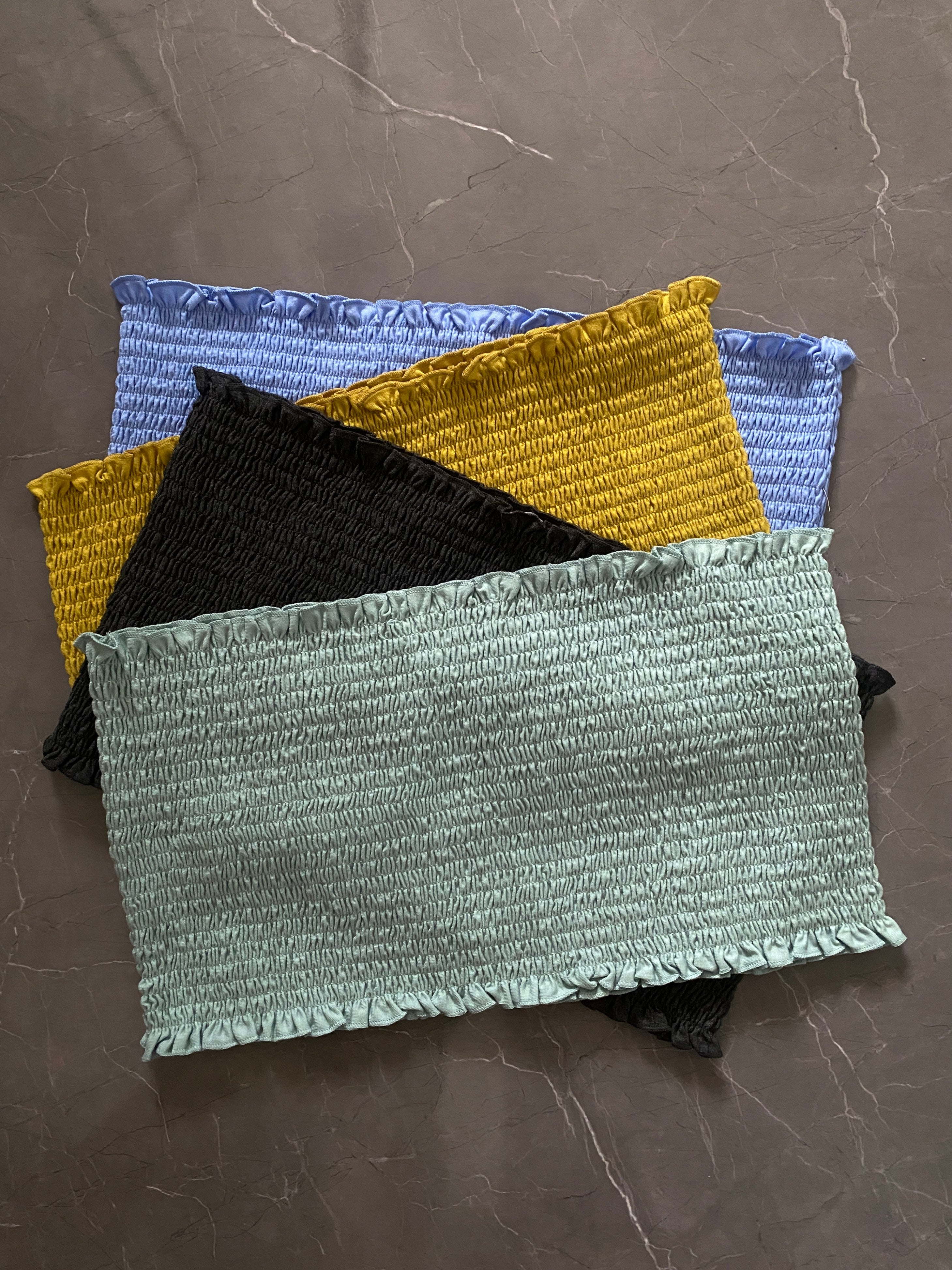 She Gets What She Wants!  Runched Crop Top “Plus”