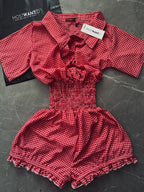 Checkmate’ Baby. Playsuit