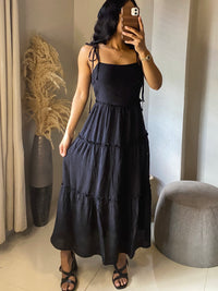 All Put Together’ Midi Ruffle Dress