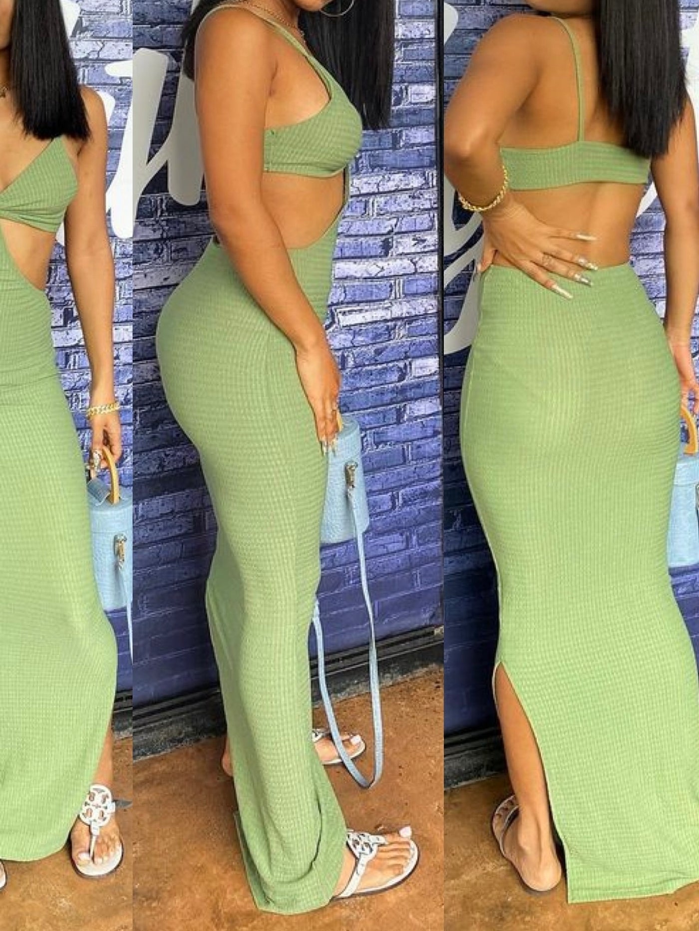 Made you look’ cutout maxi dress