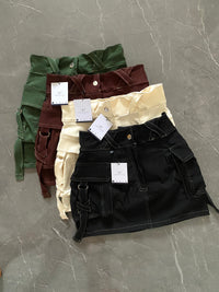 Your Hottest X ” micro mini cargo skirt