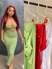 Made you look’ cutout maxi dress