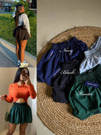 "Chillin' on cloud nine skirt. ☁️"