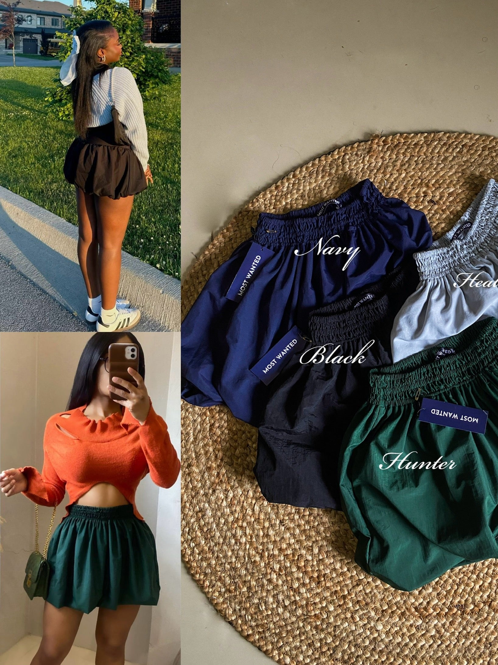 "Chillin' on cloud nine skirt. ☁️"