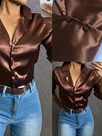 You’ll Remember Me’ Satin Shirt