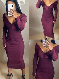 Show up unannounced’ midi dress