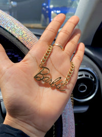 Stainless Steel Barbie Cuban Necklace