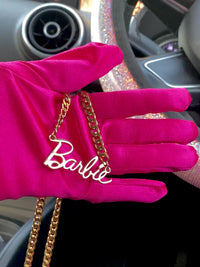 Stainless Steel Barbie Cuban Necklace